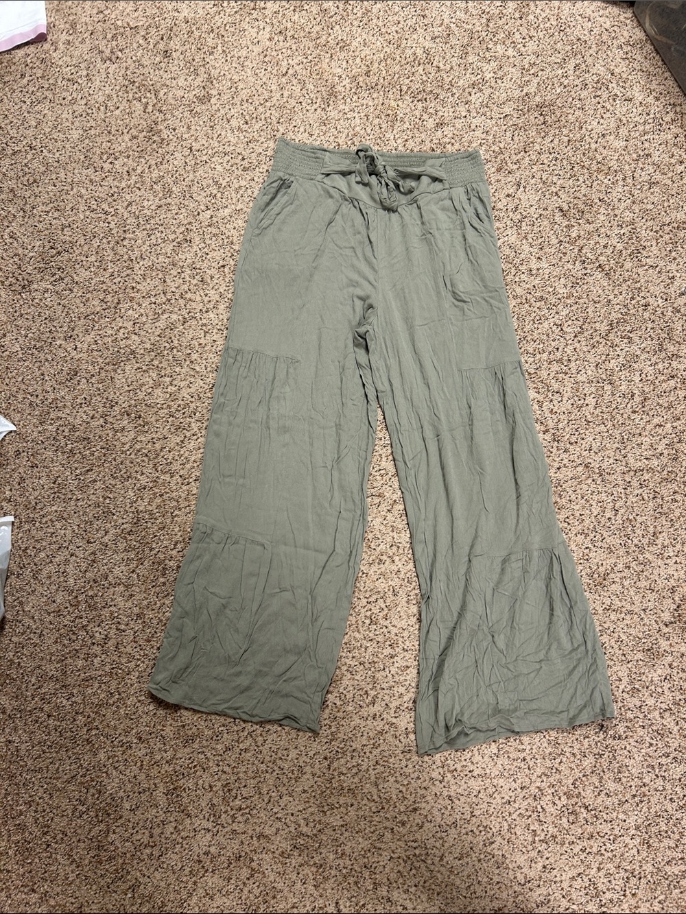 Maurices Olive Green Elastic Waist Pull-On Pants